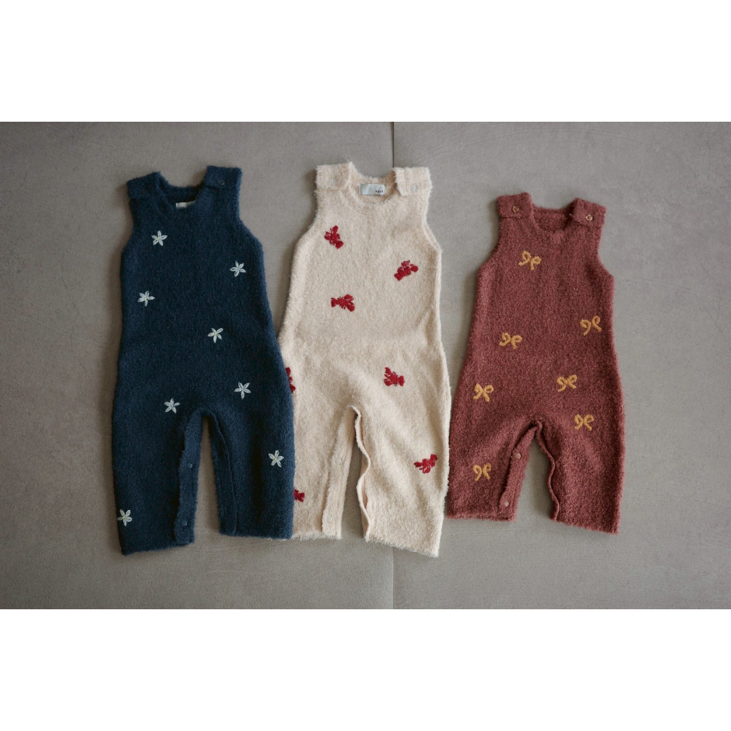 【25AW】&PAL (アンドパル)モチーフジャンプスーツ フラワーロンパース モチーフジャンプスーツ フラワー/ &pal(アンドパル) | api store
