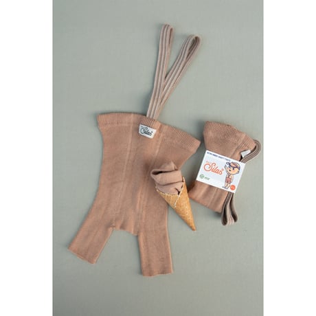 Shorty Tights Collection Light Brown Striped /SILLY Silas(シリーサイラス)