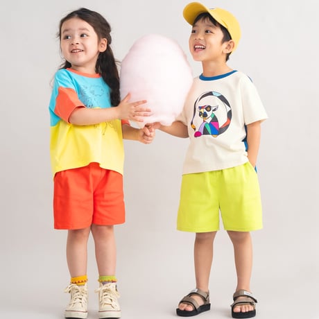 キツネザルアートTシャツ オフホワイト/amiamie(アミアミ)
