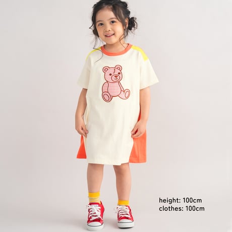 テディベアTシャツワンピース  オフホワイト/amiamie(アミアミ)