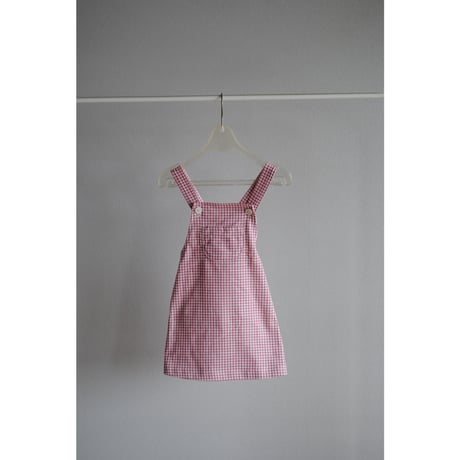 ジャンパースカート(Pinafore dress ORGANIC COTTON) Pink 2026ss /joha(ﾖﾊ )