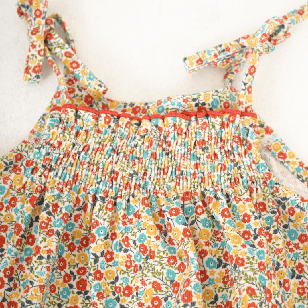 リバティ　コーデュロイ　ワンピース　チュニック Liberty】コーデュロイチュニックワンピース(2025AW YE)/apibaby(アピ