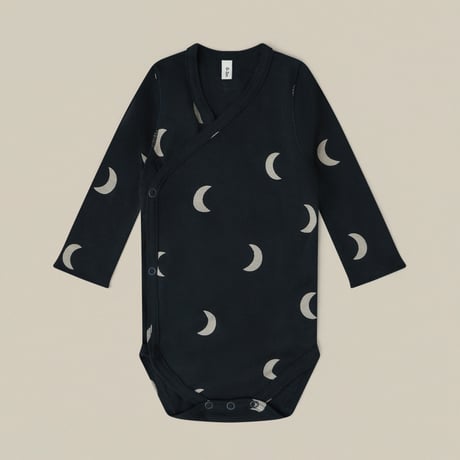 ボディウェア Charcoal Midnight Wrap Bodysuit /organiczoo(ｵｰｶﾞﾆｯｸｽﾞｰ)