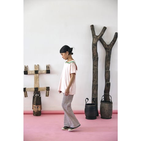 Marine T-shirts(peach) [KK261101-2]/ KOQUeLiKO(コキュリコ)