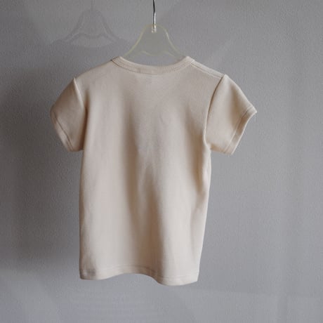 半袖Tシャツ(Blouse w short sleeves ORGANIC COTTON) Ivory 2026ss /joha(ﾖﾊ )