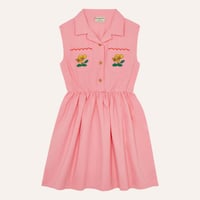 ワンピース Flowers Pink Dress(3Y,4Y,5/6Y,7/8Y)/The Campamento(カンパメント)