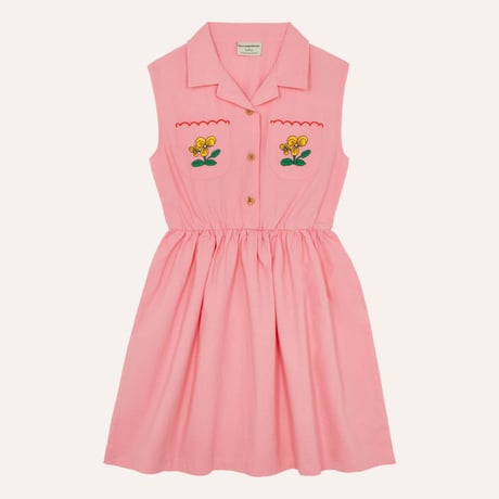 ワンピース Flowers Pink Dress(3Y,4Y,5/6Y,7/8Y)/The Campamento(カンパメント)