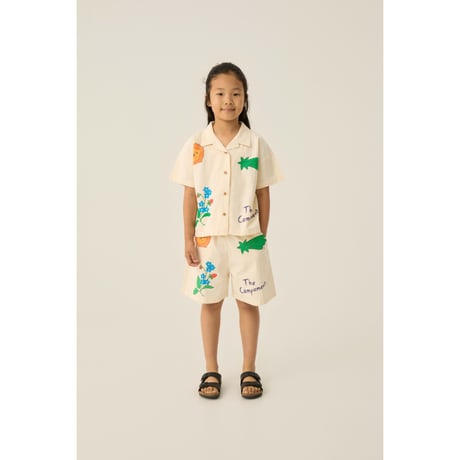 シャツ Drawings Ecru Shirt(3Y,4Y,5/6Y,7/8Y)/The Campamento(カンパメント)
