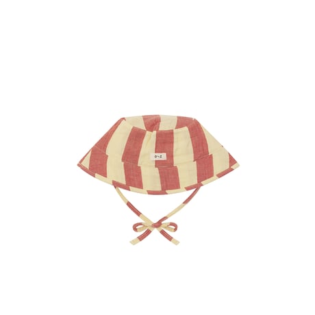サンハット Tomato Stripes Bucket Sun Hat/organiczoo(ｵｰｶﾞﾆｯｸｽﾞｰ)