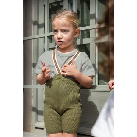 SILLY Silas Shorty Tights Collection_Olive Striped/SILLY Silas(シリーサイラス)