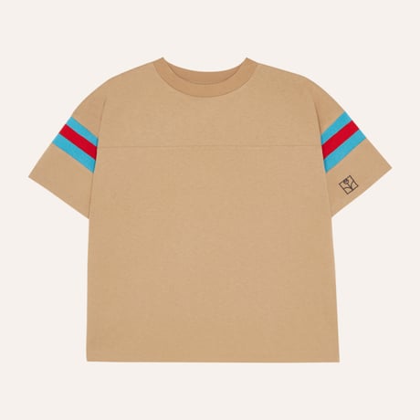 Tシャツ Bicolor Bands Camel Tshirt(3Y,4Y,5/6Y)/The Campamento(カンパメント)