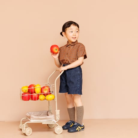 デニムショートパンツ[pal0470] ネイビー/ &pal(アンドパル)