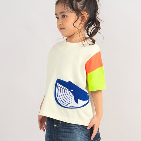 クジラポケットTシャツ オフホワイト/amiamie(アミアミ)
