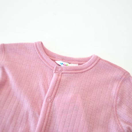 カバーオール MERINO WOOL(Jumpsuit 2in 1 foot) Rose 26AW/joha(ﾖﾊ)