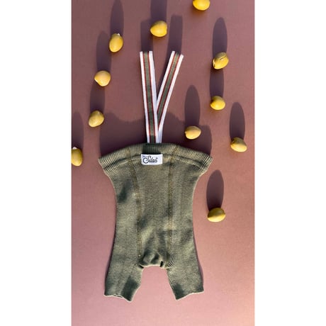 SILLY Silas Shorty Tights Collection_Olive Striped/SILLY Silas(シリーサイラス)
