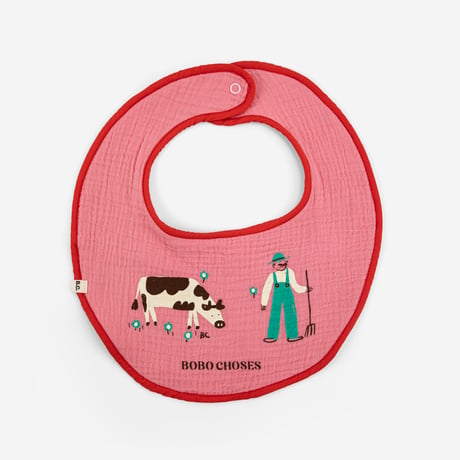 スタイ ２枚セット Juicy Tomatoes  bib set (ONE SIZE)/ bobochoses(ボボショーズ)