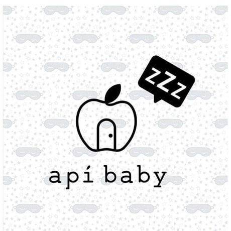 ネブクロ THE NEBUKURO 2025 (モコモコ)グレー×イエロー / apibaby (アピーベビー)