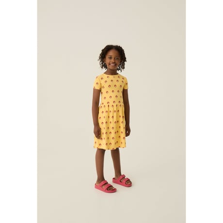 ワンピース Ladybug Allover Yellow Dress(3Y,4Y,5/6Y,7/8Y)/The Campamento(カンパメント)