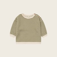 スウェット Fern Stripes Sweatshirt(17FSTBSOZ)/organiczoo(ｵｰｶﾞﾆｯｸｽﾞｰ)