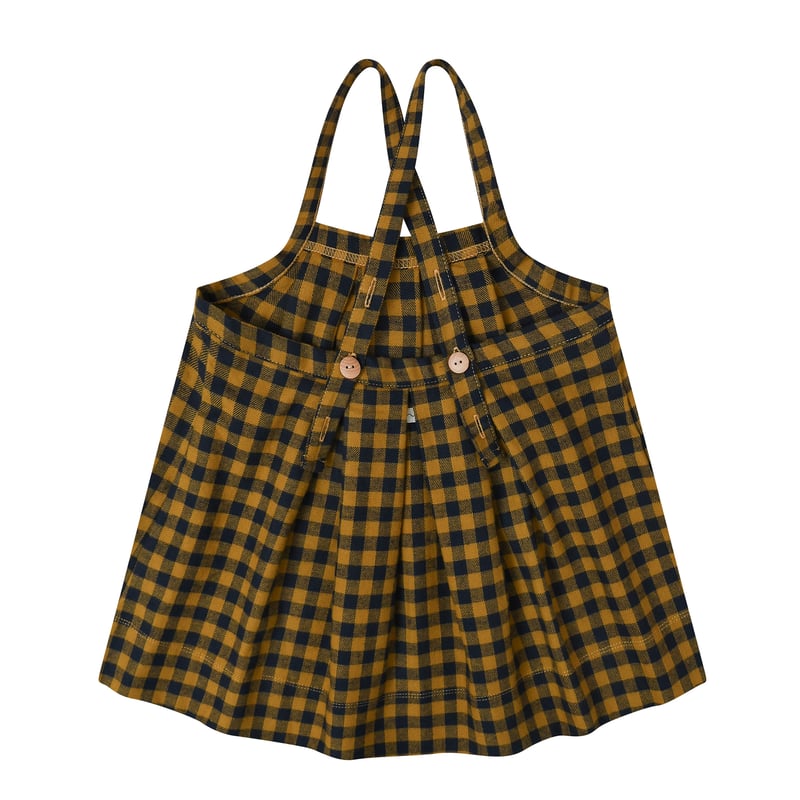 Blueberry Gingham Tribe Skirt /organiczoo(ｵｰｶﾞﾆ 