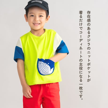 クジラポケットTシャツ グリーン/amiamie(アミアミ)