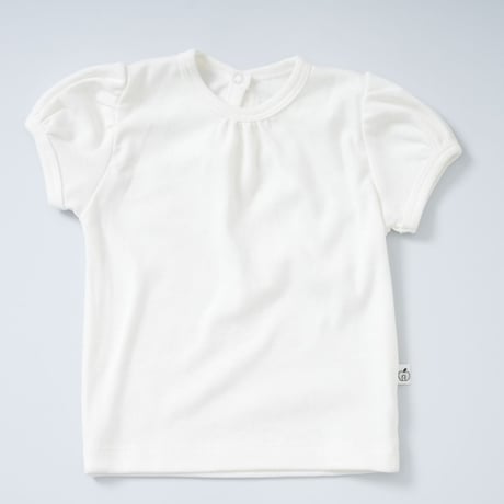 パフスリーブＴシャツ(2026SS WH) /apibaby(アピーベビー)