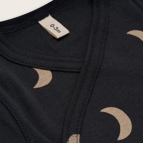 ボディウェア Charcoal Midnight Wrap Bodysuit(13WOBCM) /organiczoo(ｵｰｶﾞﾆｯｸｽﾞｰ)