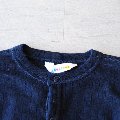 カバーオール MERINO WOOL(Jumpsuit 2in1 foot) Navy 26AW/joha(ﾖﾊ)