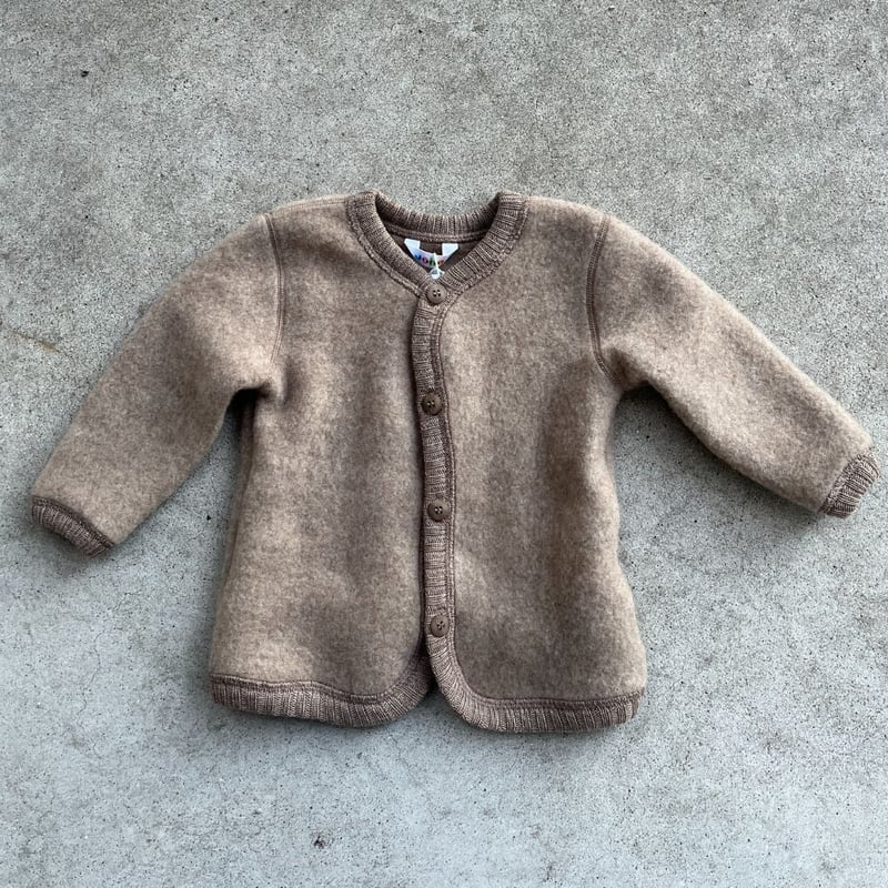 joha ベビーWOOL RIB カーディガン - その他ベビー用品