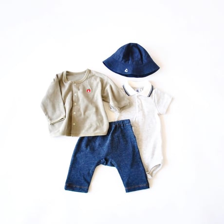 【期間限定 送料無料】モンキーパンツ(デニム風) /apibaby(アピーベビー)