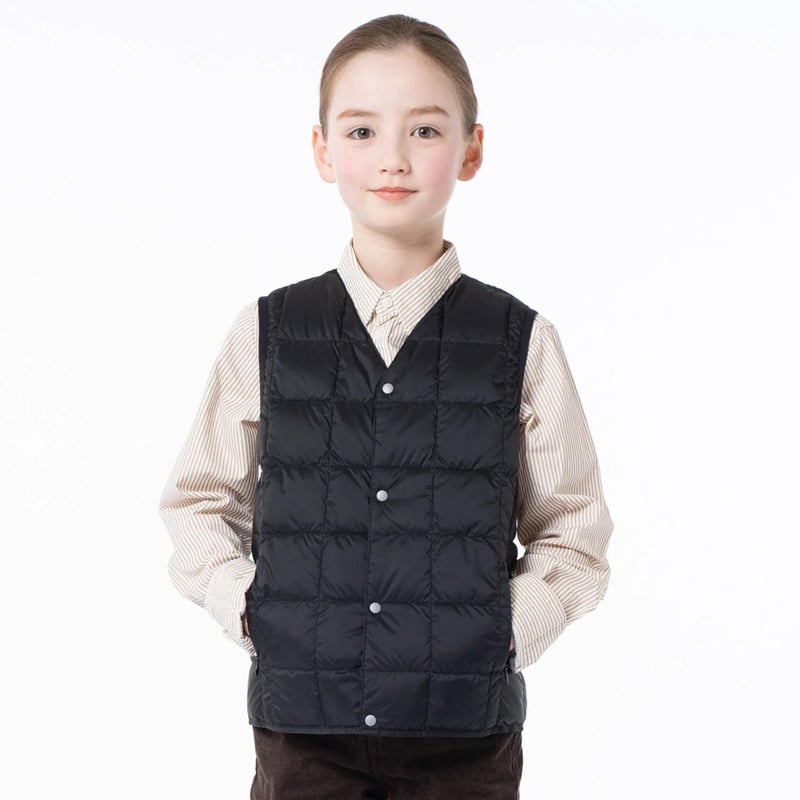 V ネックボタン ダウンベスト 25AW / TAION(タイオン) | api store