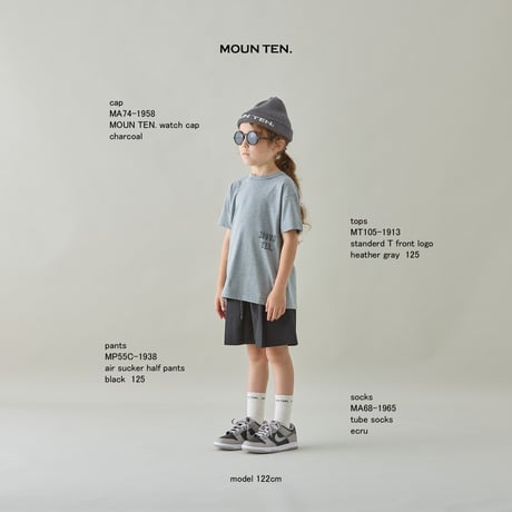 standard T - front logo (organic cotton)[MT105-1913a]/ moun.ten(マウンテン)