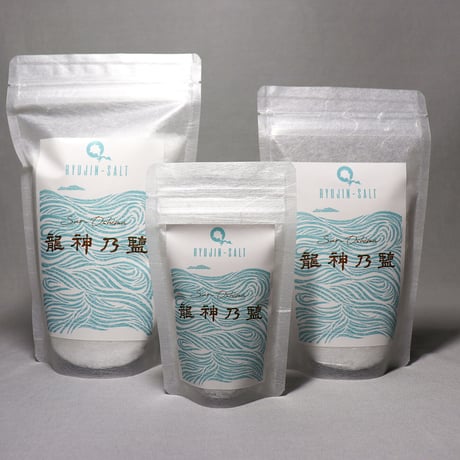 【周防大島産】龍神乃鹽（りゅうじんのしお）【天然塩】60g半透明チャック付きスタンドパック【送料無料(キャンペーン)】