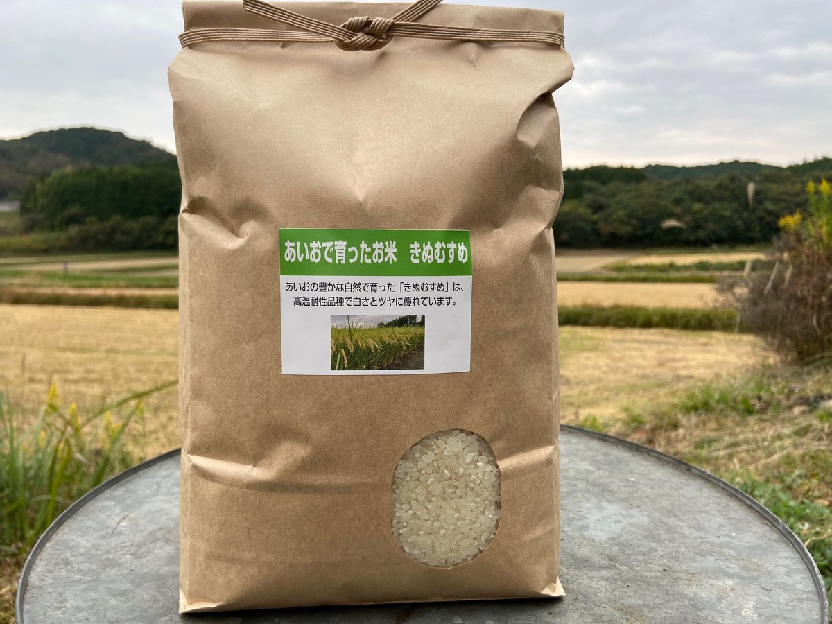 販売開始【2024年（令和6年）】 あいお(秋穂)で育ったお米 きぬ