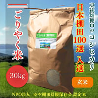販売開始【2025年（令和7年）新米】　ごりやく米（東後畑棚田こしひかり）　（30kg）業務用