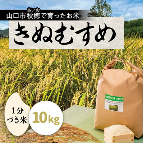 販売開始【2025年（令和7年）】　あいお(秋穂)で育ったお米　きぬむすめ　1分づき米　10Kg  （年6回　毎月コース）ご注文後に精米し、鮮度の高いお米を配送 します。