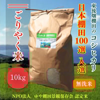 販売開始【2024年（令和６年）新米】　ごりやく米（東後畑棚田こしひかり）　無洗米（10kg）　ご注文後に精米し、鮮度の高いお米を配送 します。
