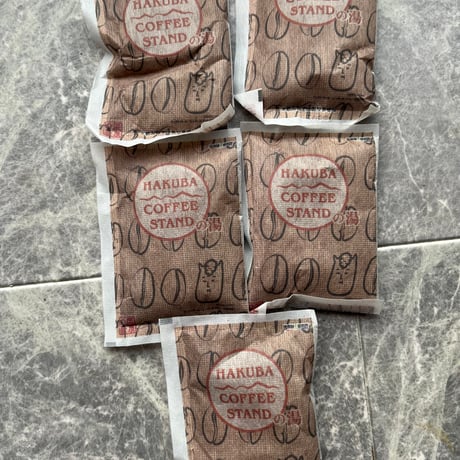 HAKUBA COFFEE STAND　コーヒーの湯　白馬　温泉の素　入浴剤　コーヒーの香り　1個　（5回分）【送料無料】