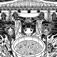 釜揚げ地獄ステッカー