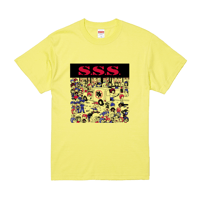 「S.S.S」Tシャツ（ライトイエロー）