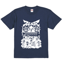 「PARTY HARD」Tシャツ（インディゴ）