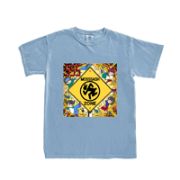 「MOSSSASH ZONE」Tシャツ（ブルー）