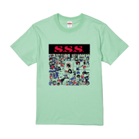 「S.S.S」Tシャツ（ライトグリーン）