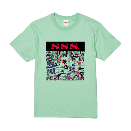 「S.S.S」Tシャツ（ライトグリーン）