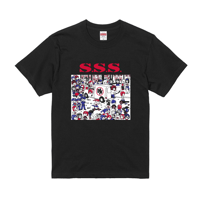 「S.S.S」Tシャツ（ブラック）