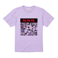 「S.S.S」Tシャツ（ライトパープル）