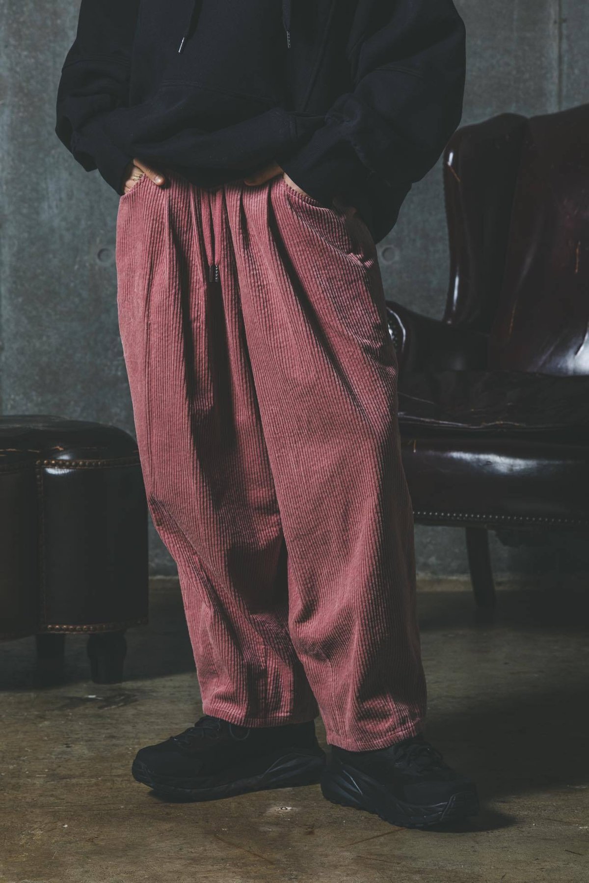 harapeco e Corduroy Pants-グリーン コーデュロイパンツ e]Corduroy Pants-グリーン | harapeco Store