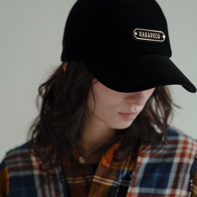 Smooth Velour Cap - ブラック | harapeco Store