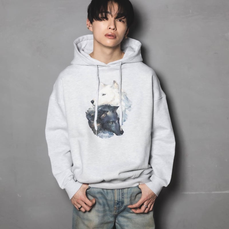 Okami Hoodie(nihiki) ホワイト harapeco