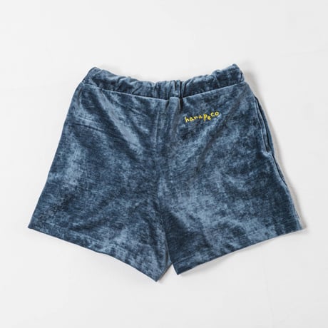 Luxe Velour Relax Short Pants - ブルー